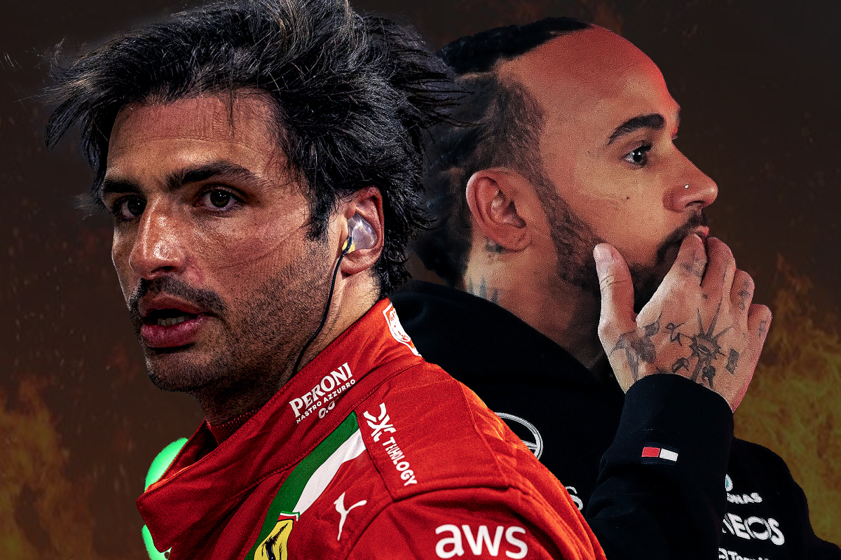 Ferrari usa a Carlos Sainz DE EJEMPLO para Lewis Hamilton