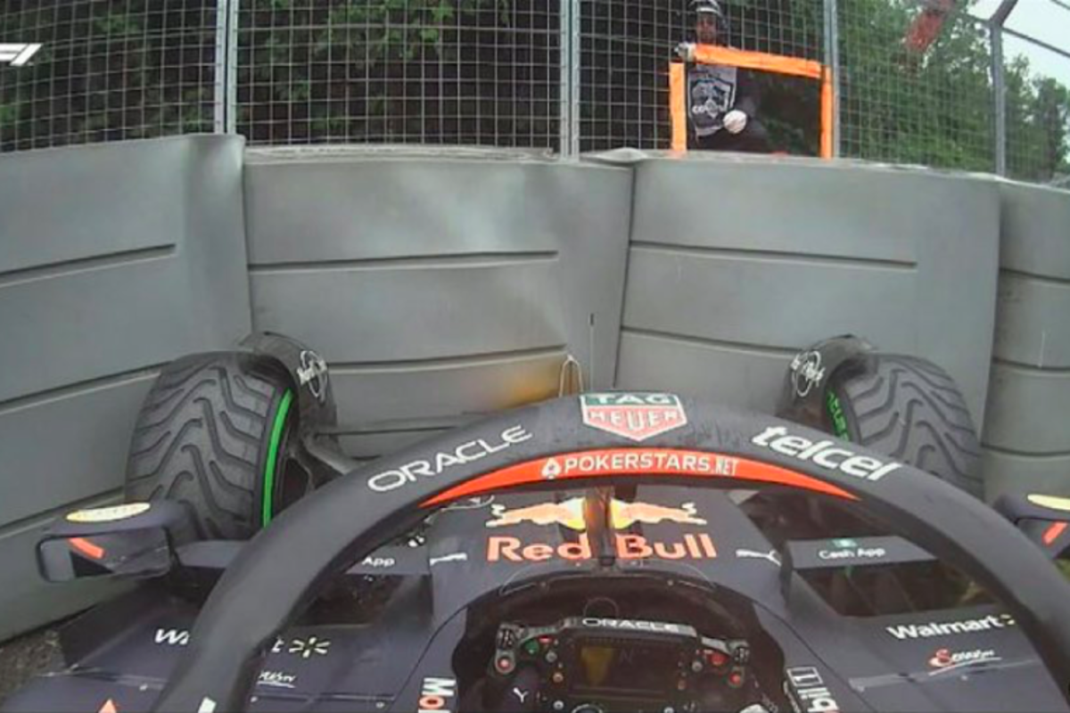 Sergio Perez apologises to Red Bull after Canada qualifying crash