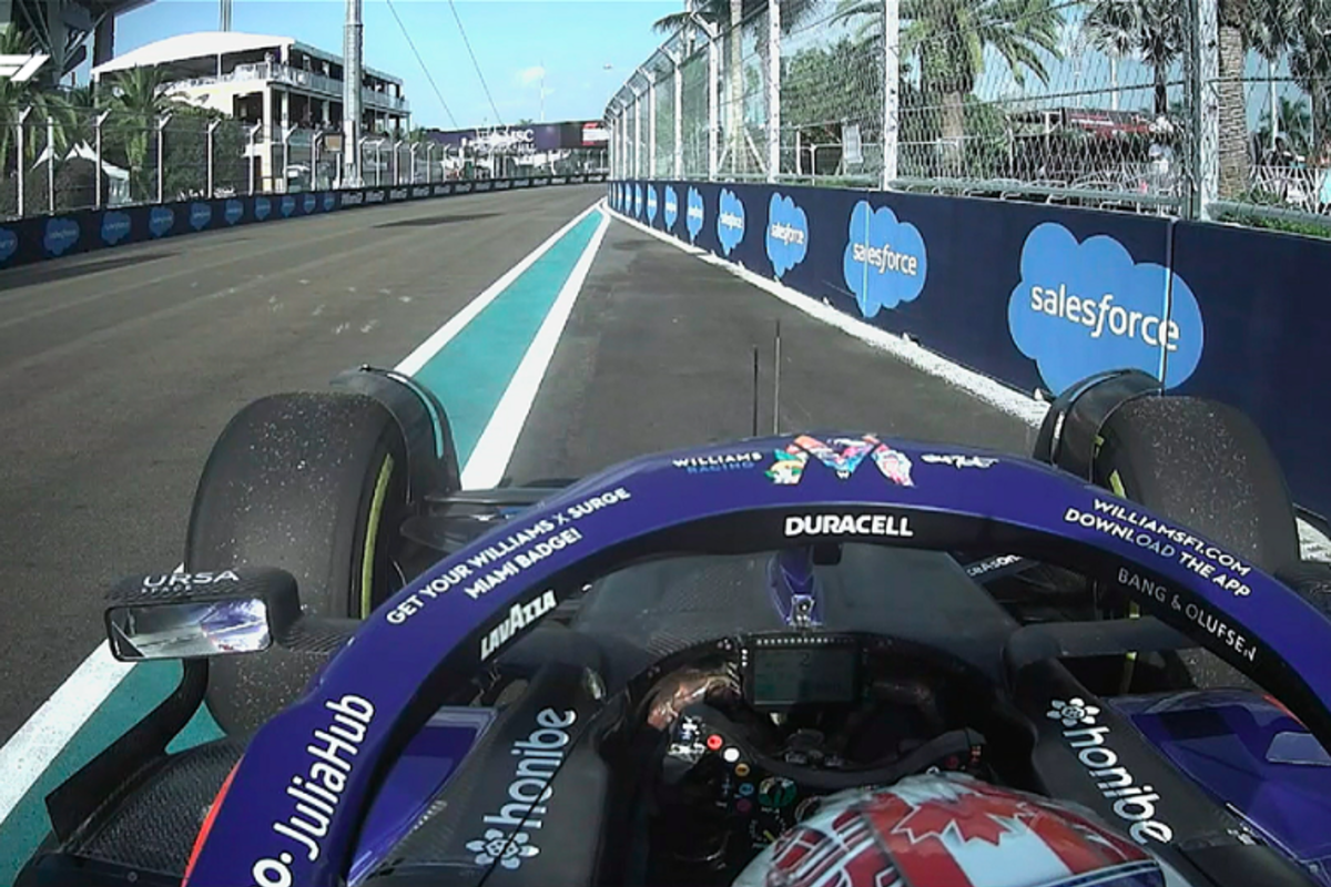 Abandona Nicholas Latifi las FP2 del Gran Premio de Miami