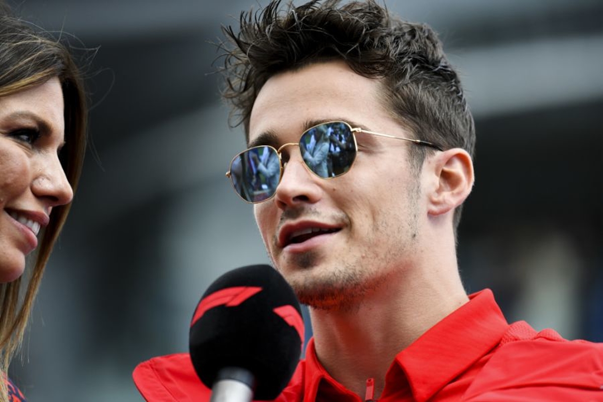 What Leclerc said in Italian after winning in Monza