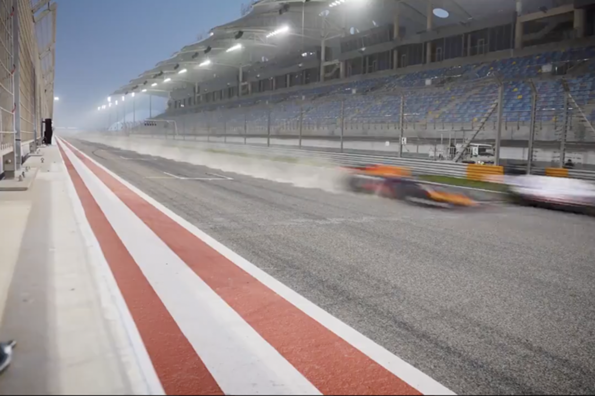 Video: Sprintrace Verstappen laat bizarre hoeveelheid zand op circuit zien