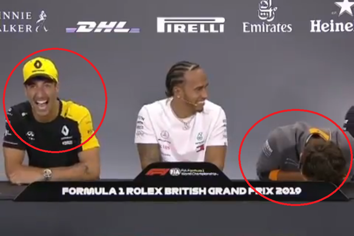 VIDEOS: Ricciardo's 'pubes' joke reduces Norris to tears!