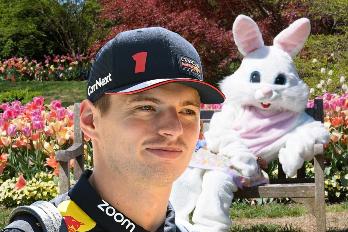 Max Verstappen in hilarious BUNNY EARS pic at Easter bash with Kelly Piquet