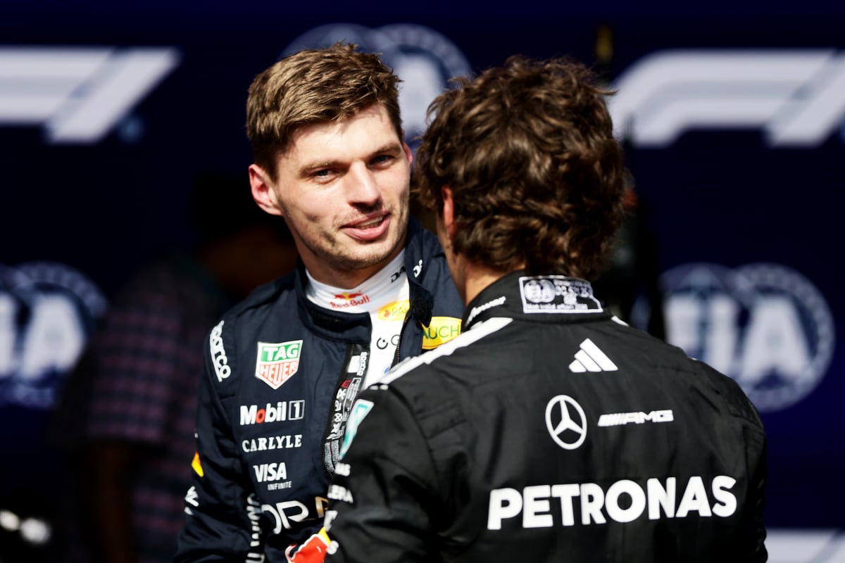 Verstappen and Antonelli after race at Spa-Francorchamps