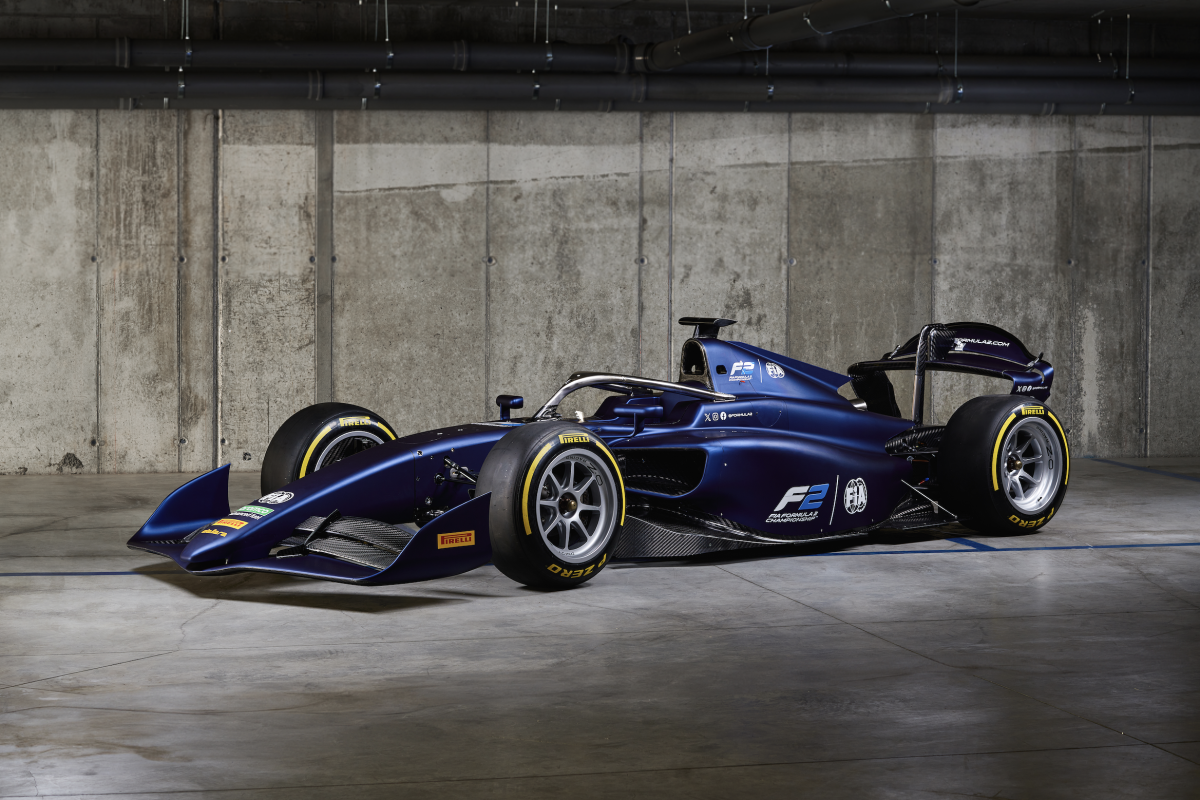 Formule 2 onthult nieuwe auto voor 2024 bijzondere vorm achtervleugel