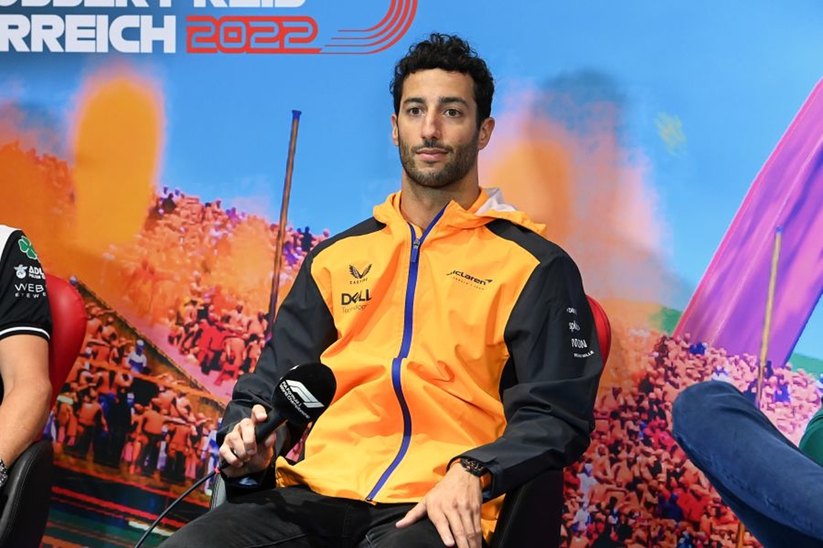 Ricciardo over fans in Oostenrijk: 'Ze hadden duidelijk een paar bier op'