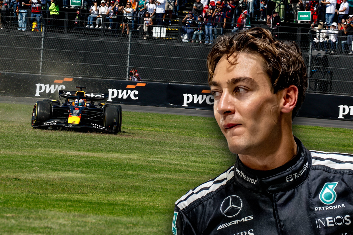 Russell, Verstappen, socials