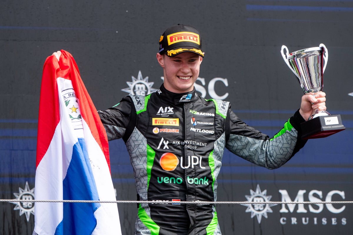 Durksen on the podium at Imola