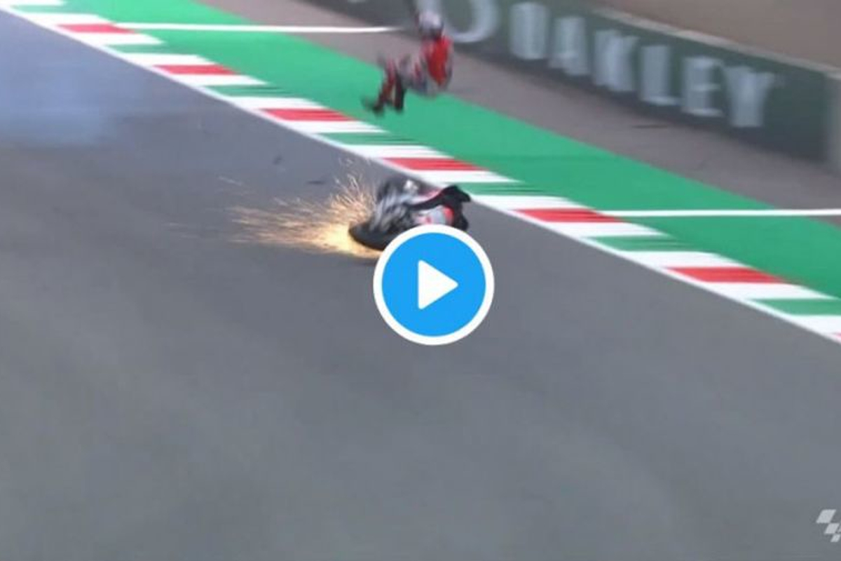VIDEO: Rider KO'd in TERRIFYING MotoGP crash