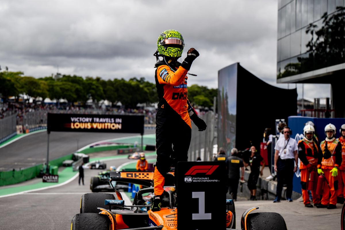 Norris wins at Interlagos