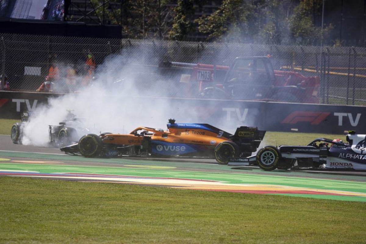 Ricciardo offers Bottas apology after triggering first corner "chaos"