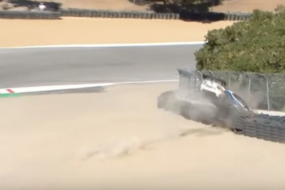 VIDEO: Lamborghini suffers brutal collision with wall