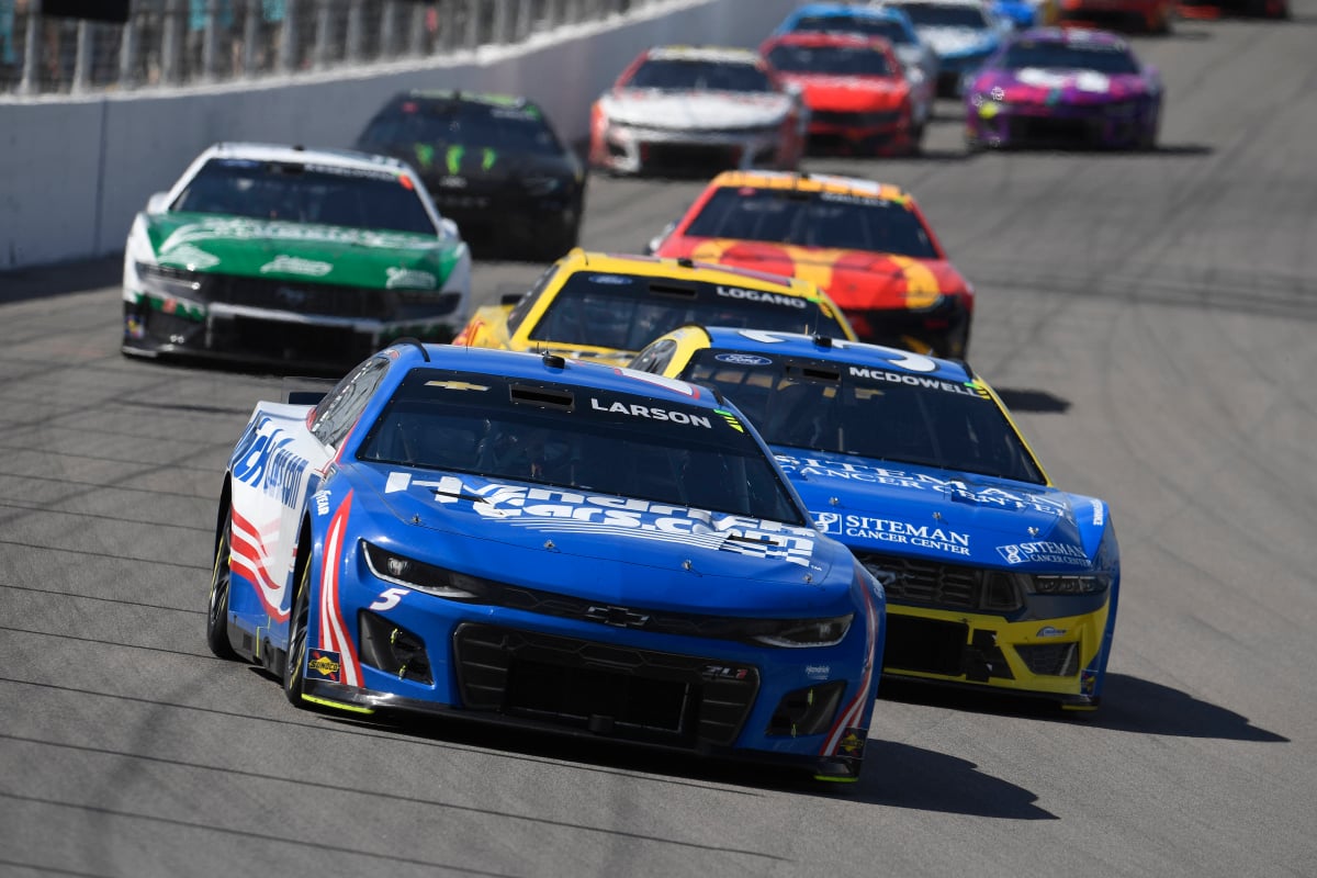An image of the NASCAR Cup Series race at Gateway in 2024