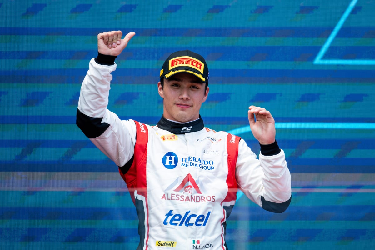 Leon on the F2 podium in Australia