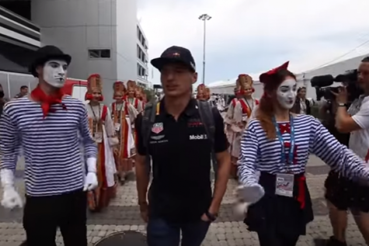 VIDEO: Verstappen greeted with birthday celebrations in Sochi!
