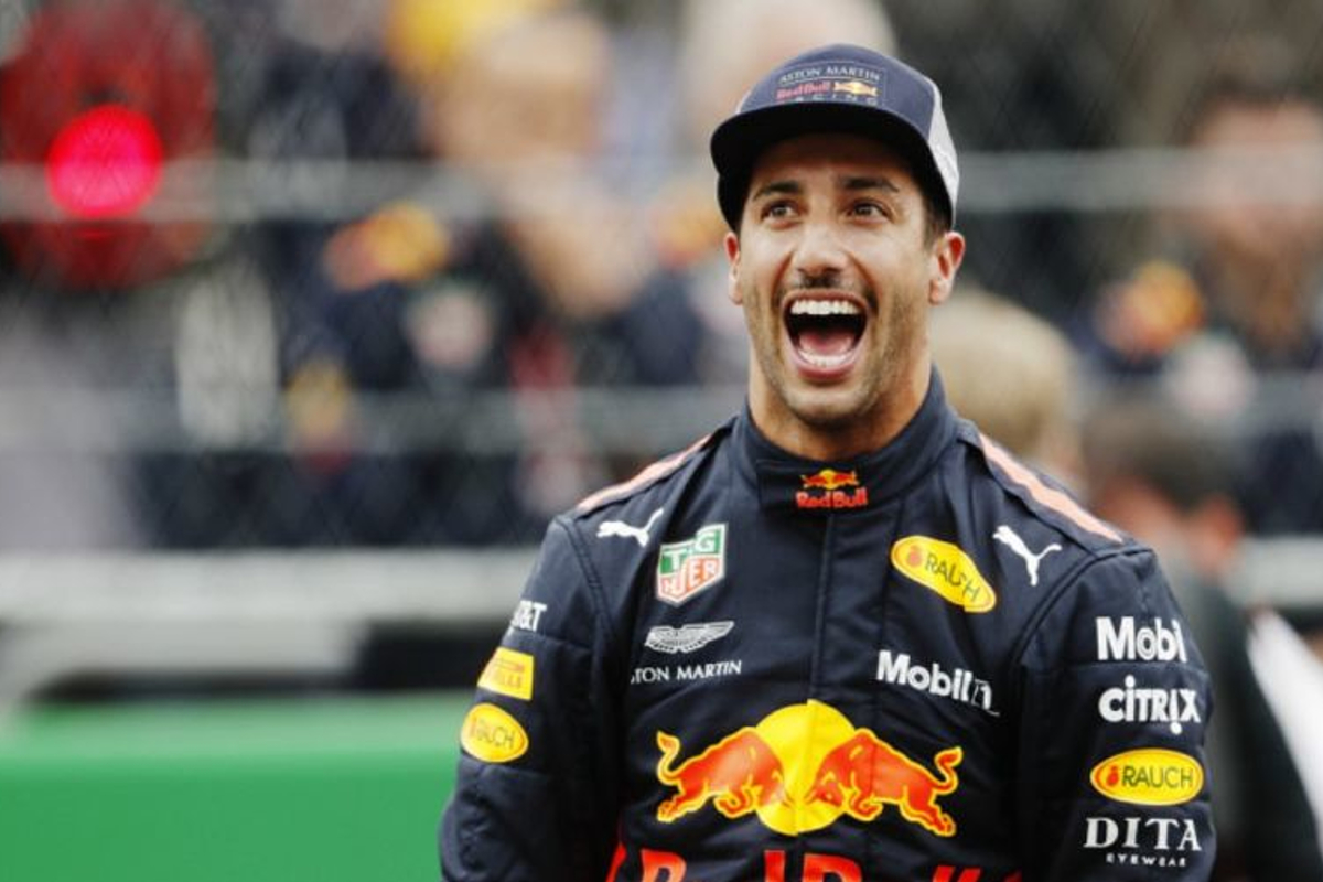 Ricciardo's bizarre celebration after taking Mexico pole