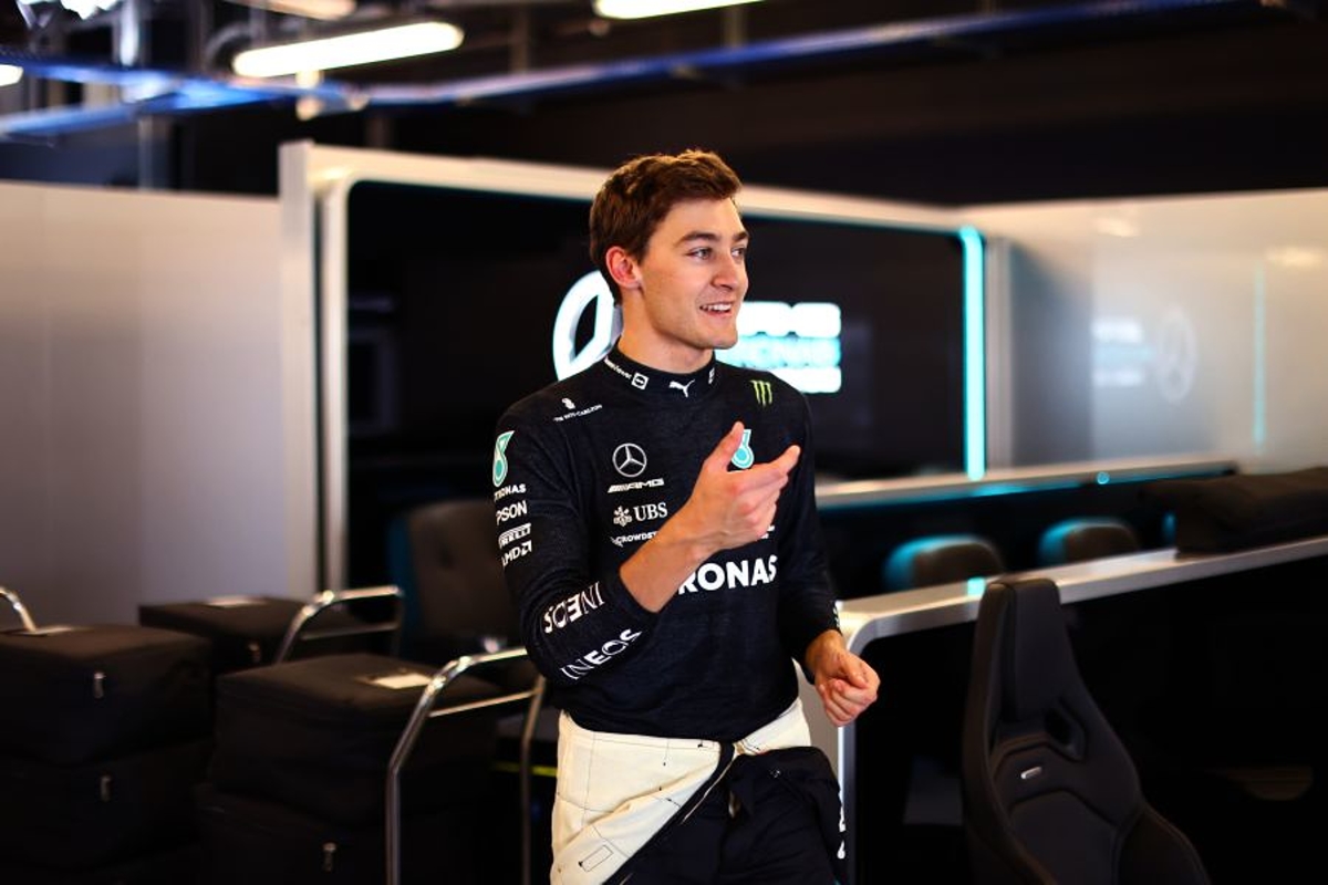 George Russell ya disfruta el nuevo monoplaza de Mercedes