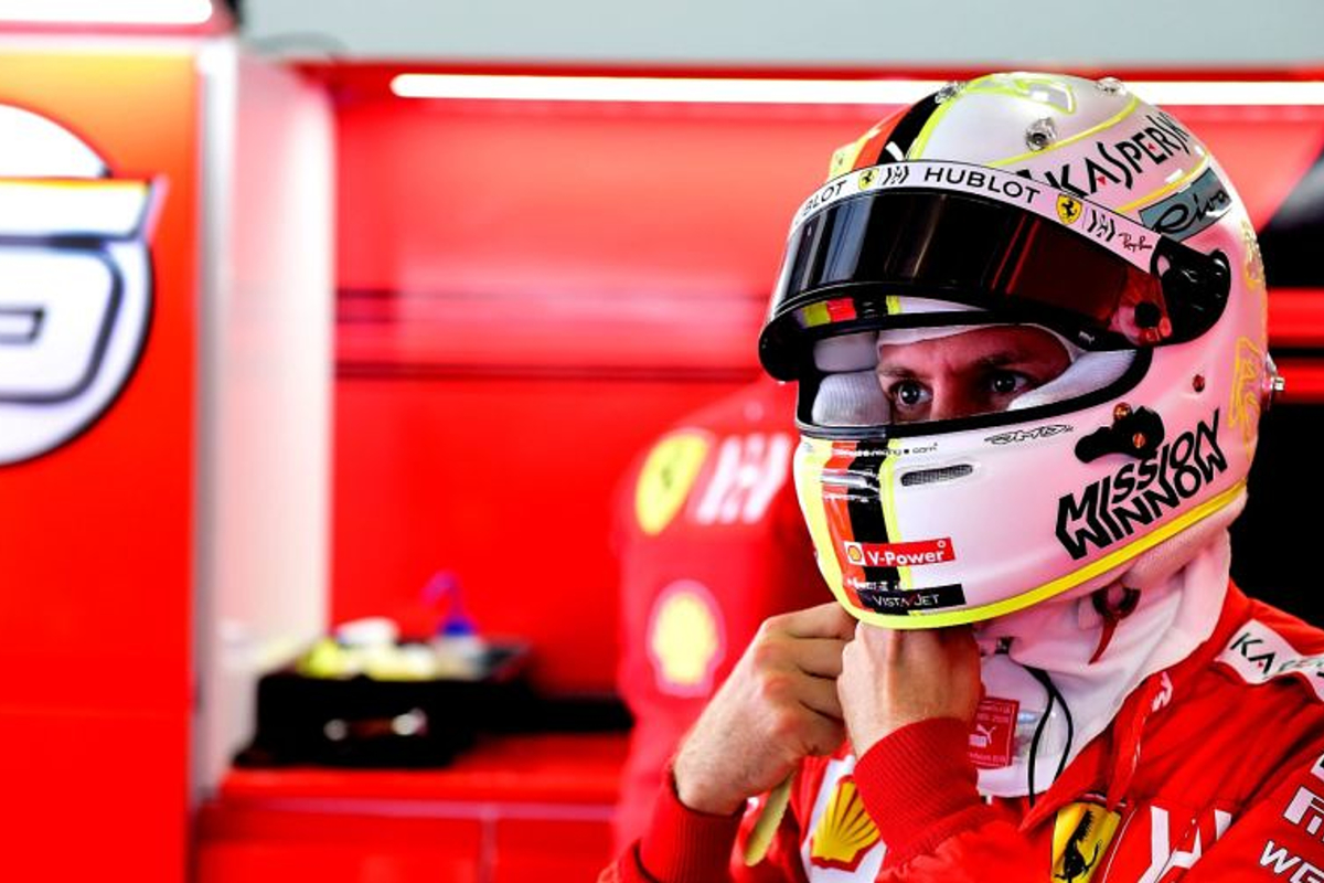 Vettel evaluates performance of Ferrari car