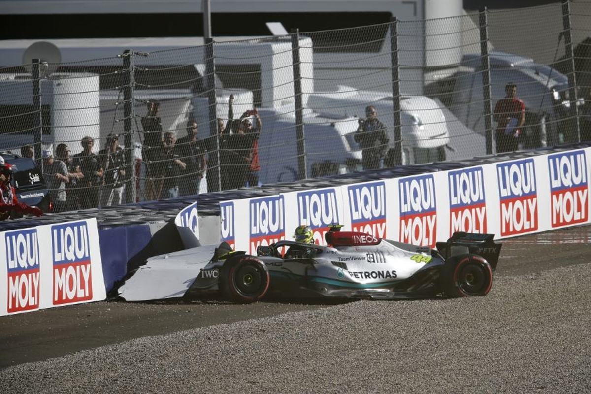 Lewis Hamilton tras chocar: Estoy bien, pero muy decepcionado