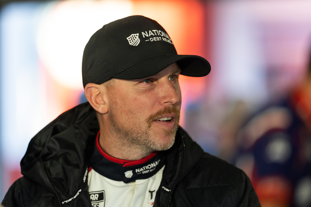 An image of NASCAR driver Denny Hamlin in 2026