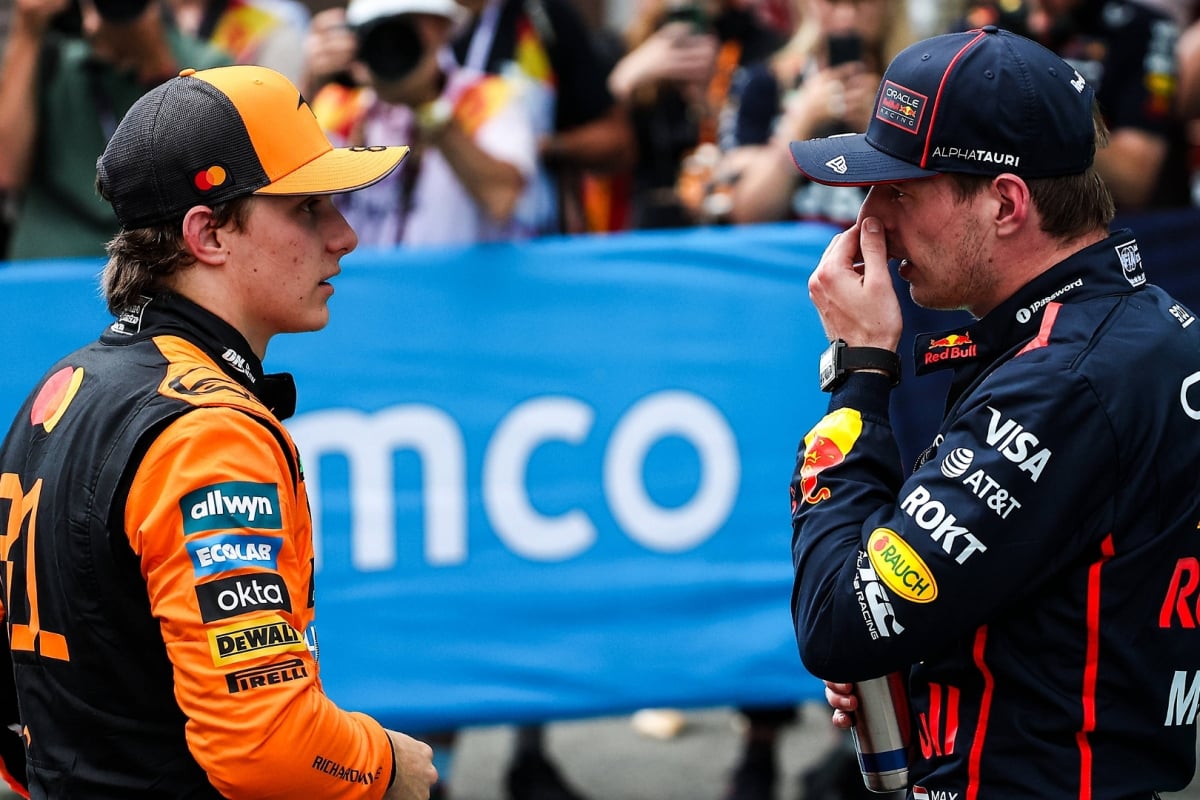 Oscar Piastri, Max Verstappen, McLaren, Red Bull, Spanish GP, 2025