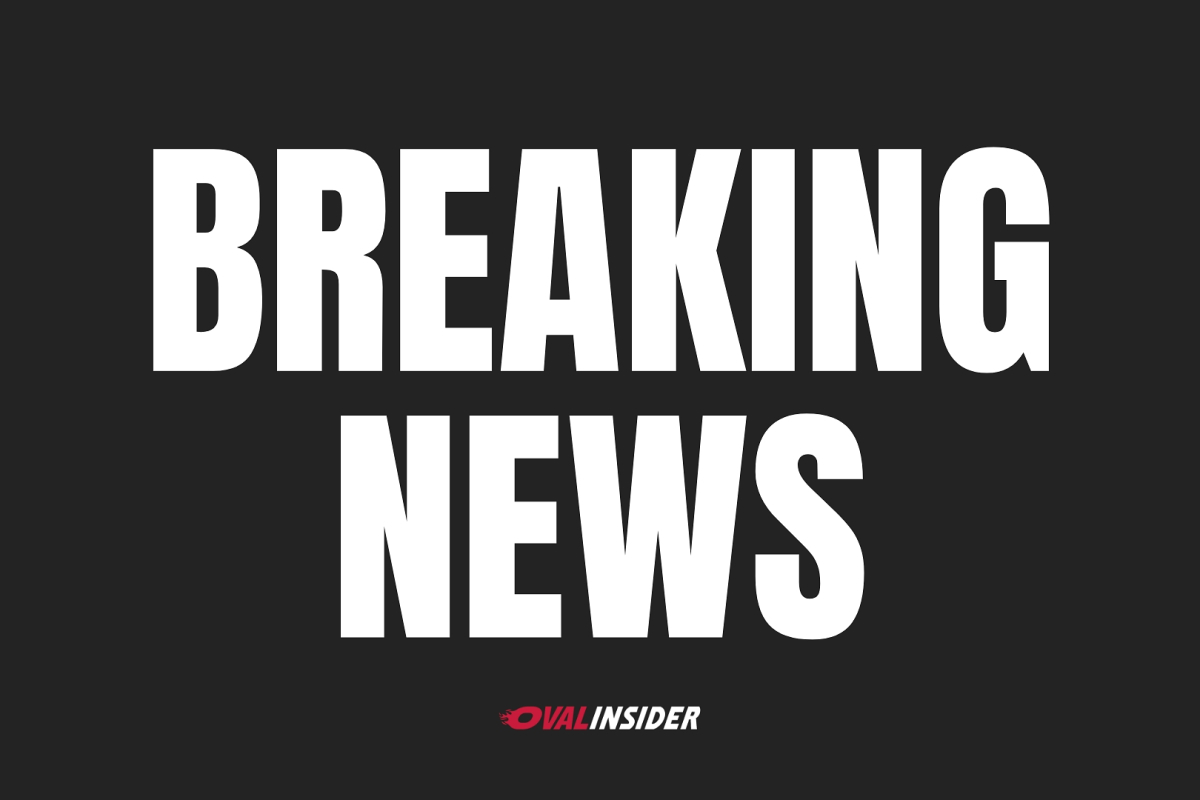 A generic breaking news image with a black background and white bold text