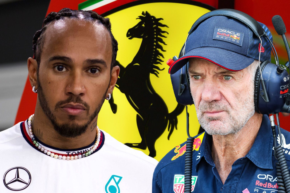 Hamilton drives Newey Ferrari rumours wild after telling reaction