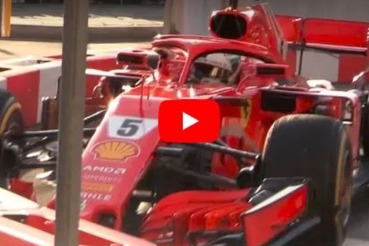 VIDEO: Vettel CRASHES in Ferrari demo run