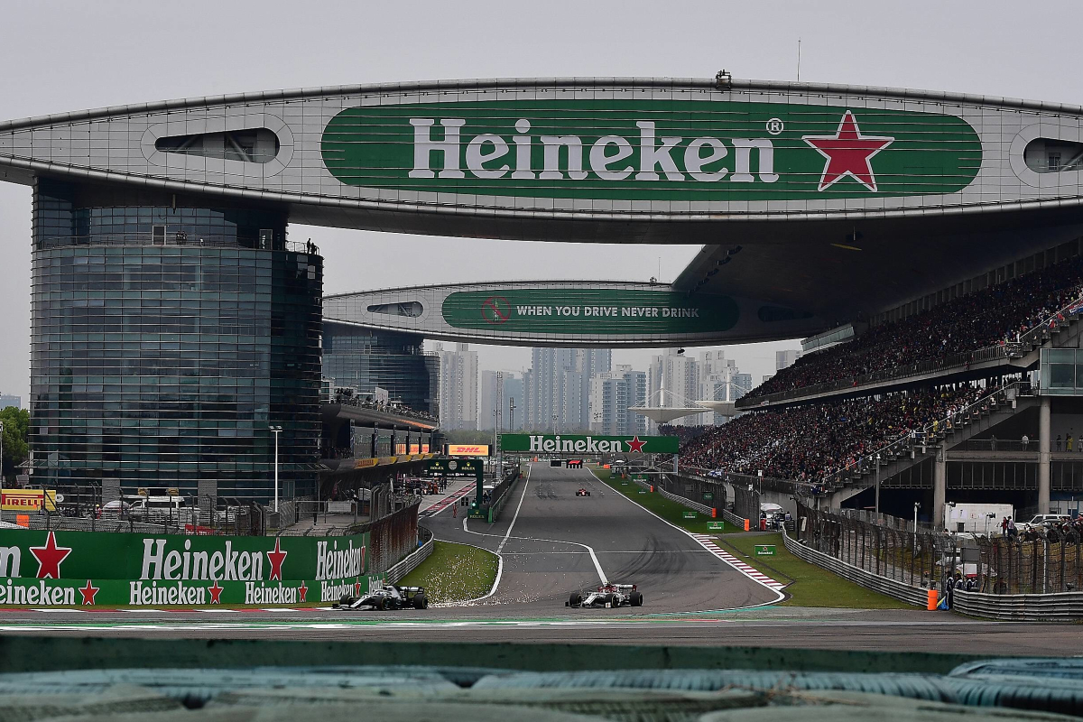 F1 Chinese Grand Prix: Full track layout for Shanghai International Circuit