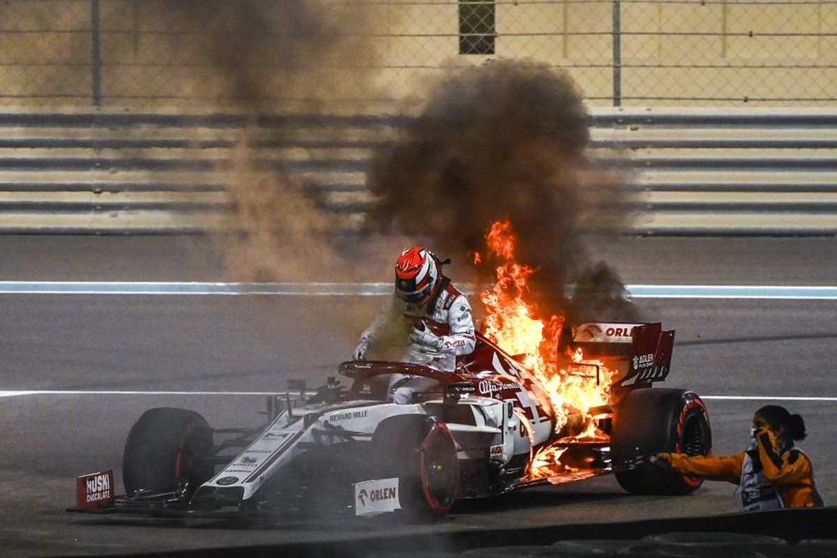 Ice-cool Raikkonen brushes off session-ending Alfa Romeo blaze