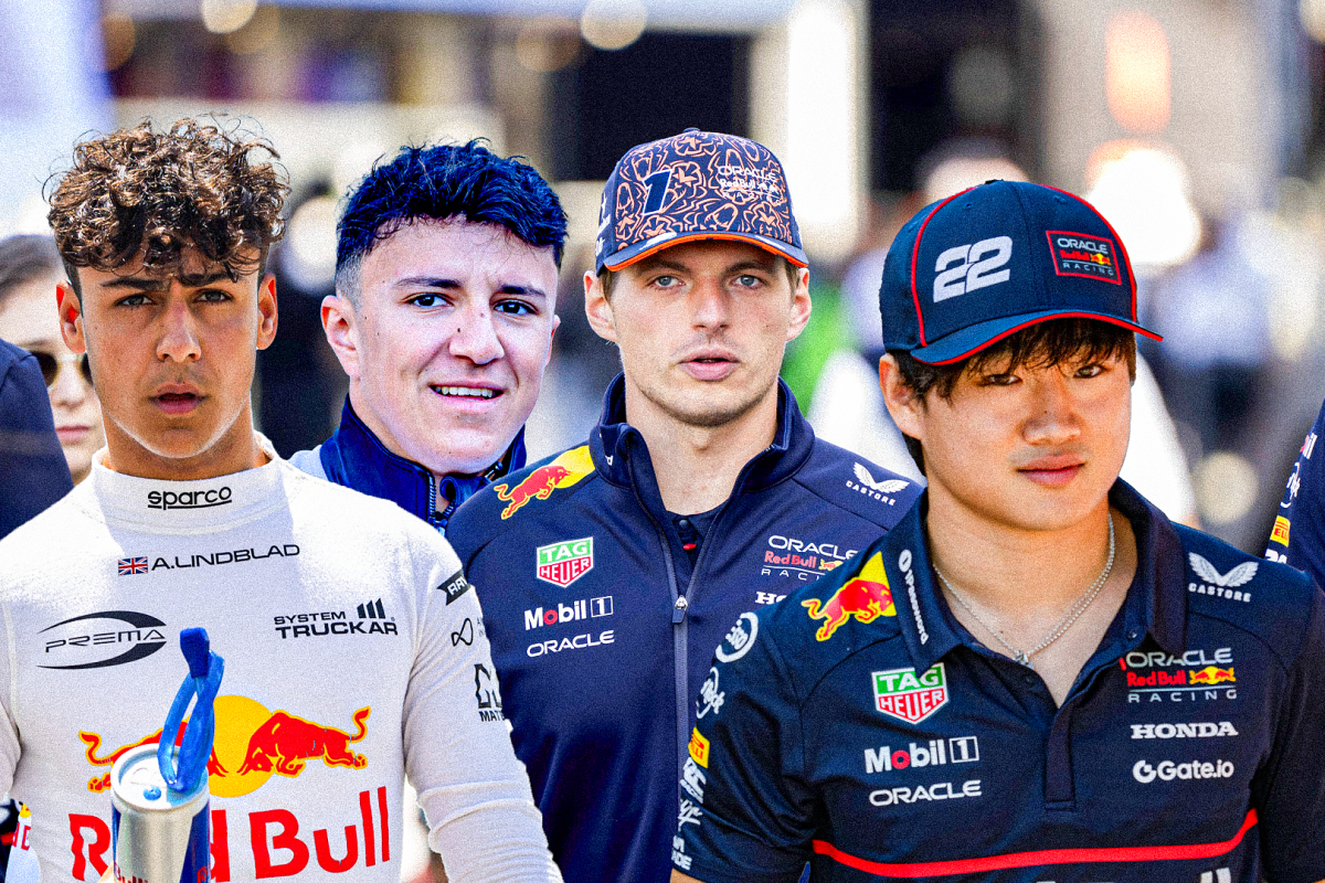 Lindblad, Verstappen, Tsunoda, Hadjar, socials