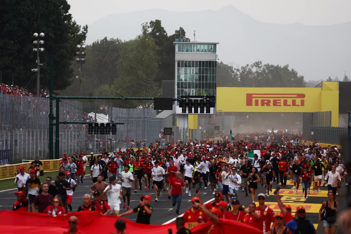 Tifosi after Italian Grand Prix