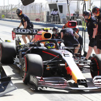 Red Bull goed vertegenwoordigd tijdens persmomenten Bahrein