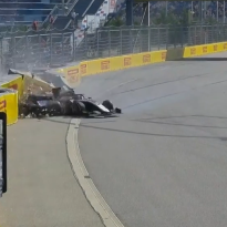 Huge Matsushita, Mazepin crash halts F2 race