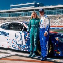 Aston Martin star teams up with Jeff Gordon for HISTORIC NASCAR drive
