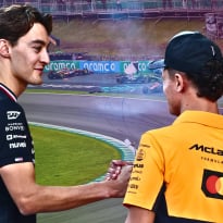 Russell ziet Norris 'Mario Kart-trucje' uithalen tijdens Sprint: "Slimste coureur op de grid"