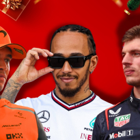 F1 star GIVES BACK fellow driver's secret Santa present