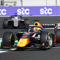 Lawson heads up Red Bull junior one-two in chaotic F2 Jeddah sprint race