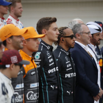 F1 star takes part in race DISGUISED as iconic Simpsons character