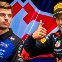 Ricciardo ziet 'zijn' nummer 3 op pet van Verstappen: "Het is prachtig"