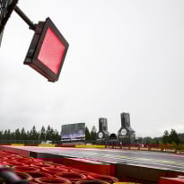 This F1 track looks unrecognisable after extreme weather