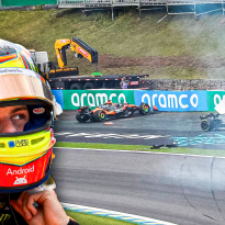 Piastri haalt schouders op na DNF: "Een stomme fout"