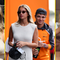 Vriendin Norris 'meer op tv te zien dan F1-auto's': "Als ze me filmen, dan filmen ze me"