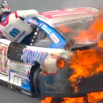 NASCAR car catches fire after wreck just seconds into All-Star Race