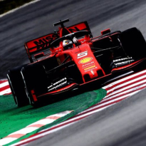 Vettel crashes in Barcelona test