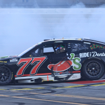 Carson Hocevar's epic NASCAR celebration ends with crash into wall at Talladega