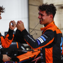 Norris podium celebration goes awry AGAIN