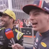 VIDEO: Verstappen interviews Ricciardo after Mexican GP!