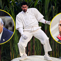 Lewis Hamilton at the Super Bowl - Kim Kardashian and goosebumps