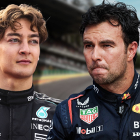 ESCÁNDALO: George Russell SE LANZA EN CONTRA de Checo Pérez